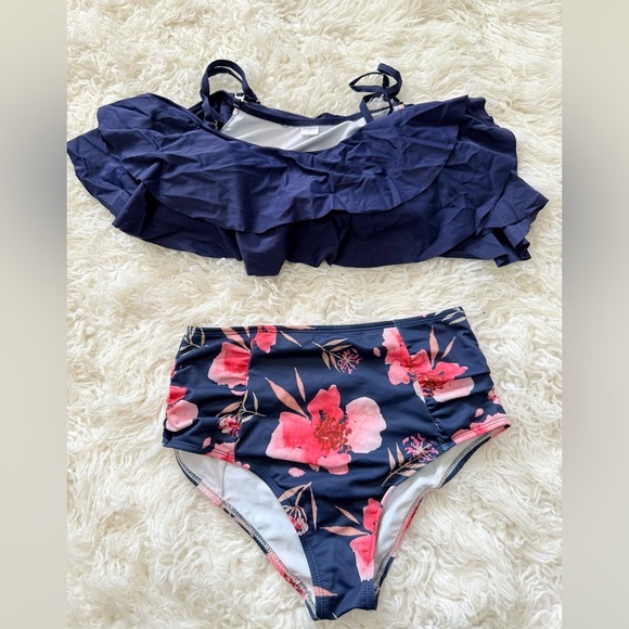 Floral High Waisted Bikini - Picture 1 of 2